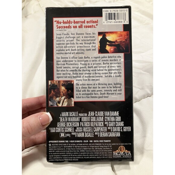 Death Warrant (VHS, 2001) Jean Claude Van Damme - Movie Time MGM New Sealed - Picture 2 of 2